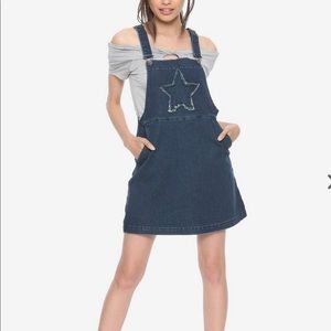 Hot Topic Blackheart Denim Star Skirtall